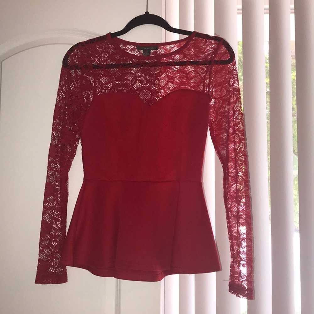 A gorgeous Elegant RED evening shirt.
